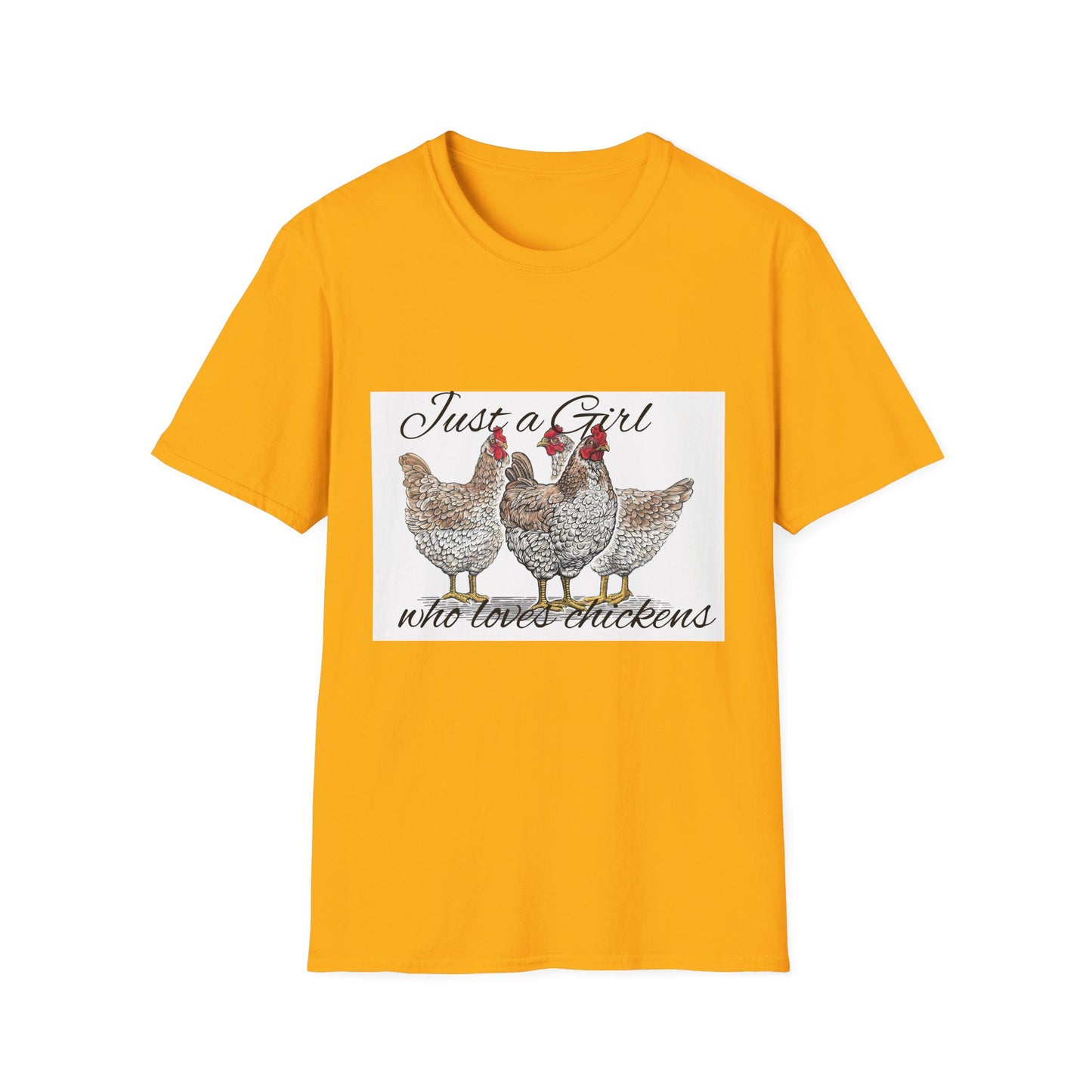 Girl who loves chickens T-shirt