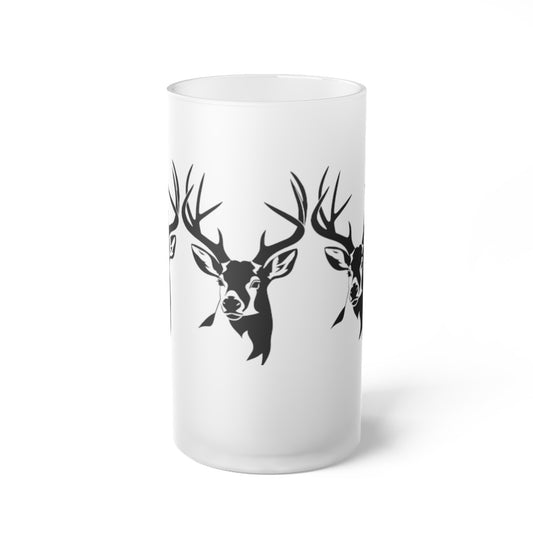 Buck Frosted Glass Beer Mug