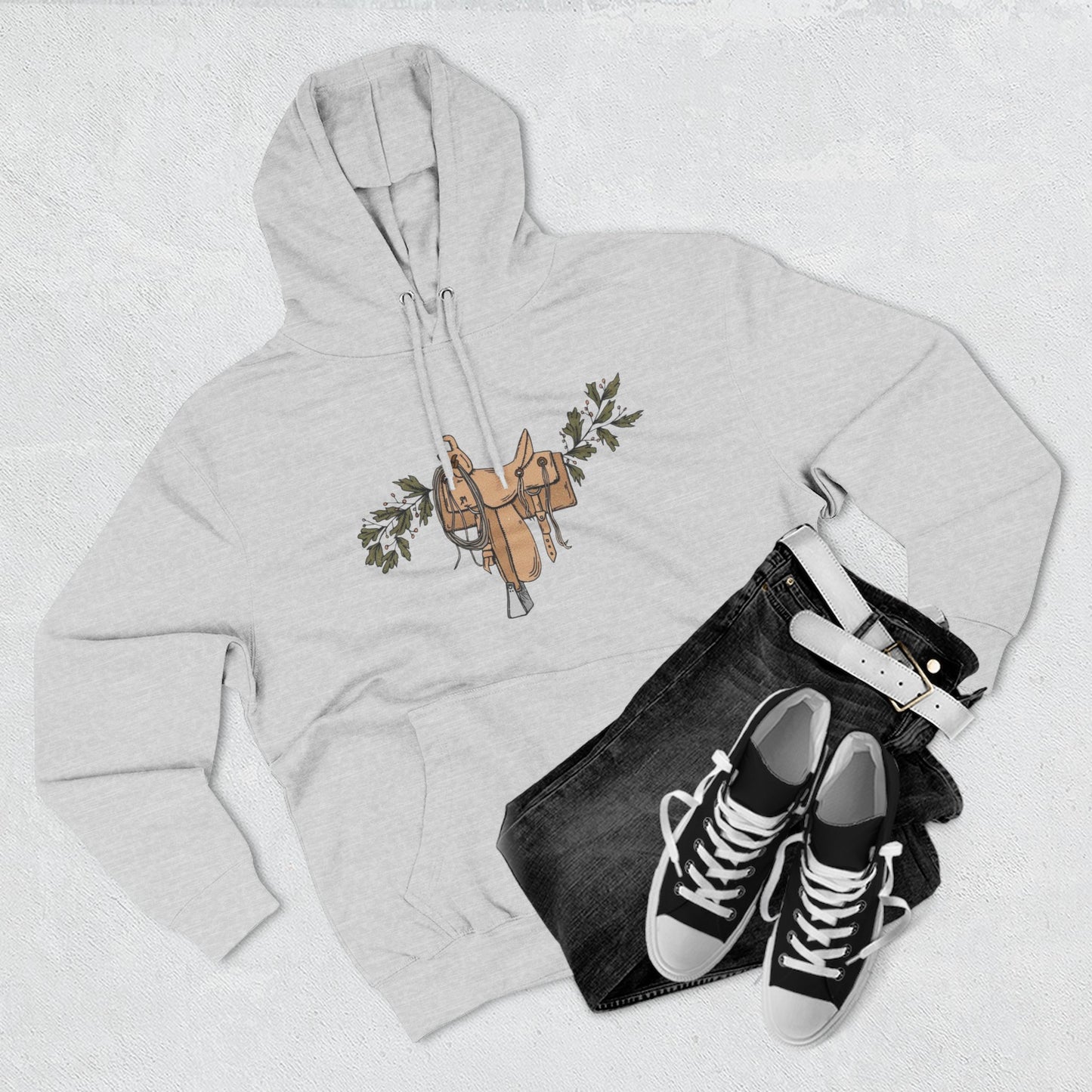 Saddle and vine/ Fleece Hoodie