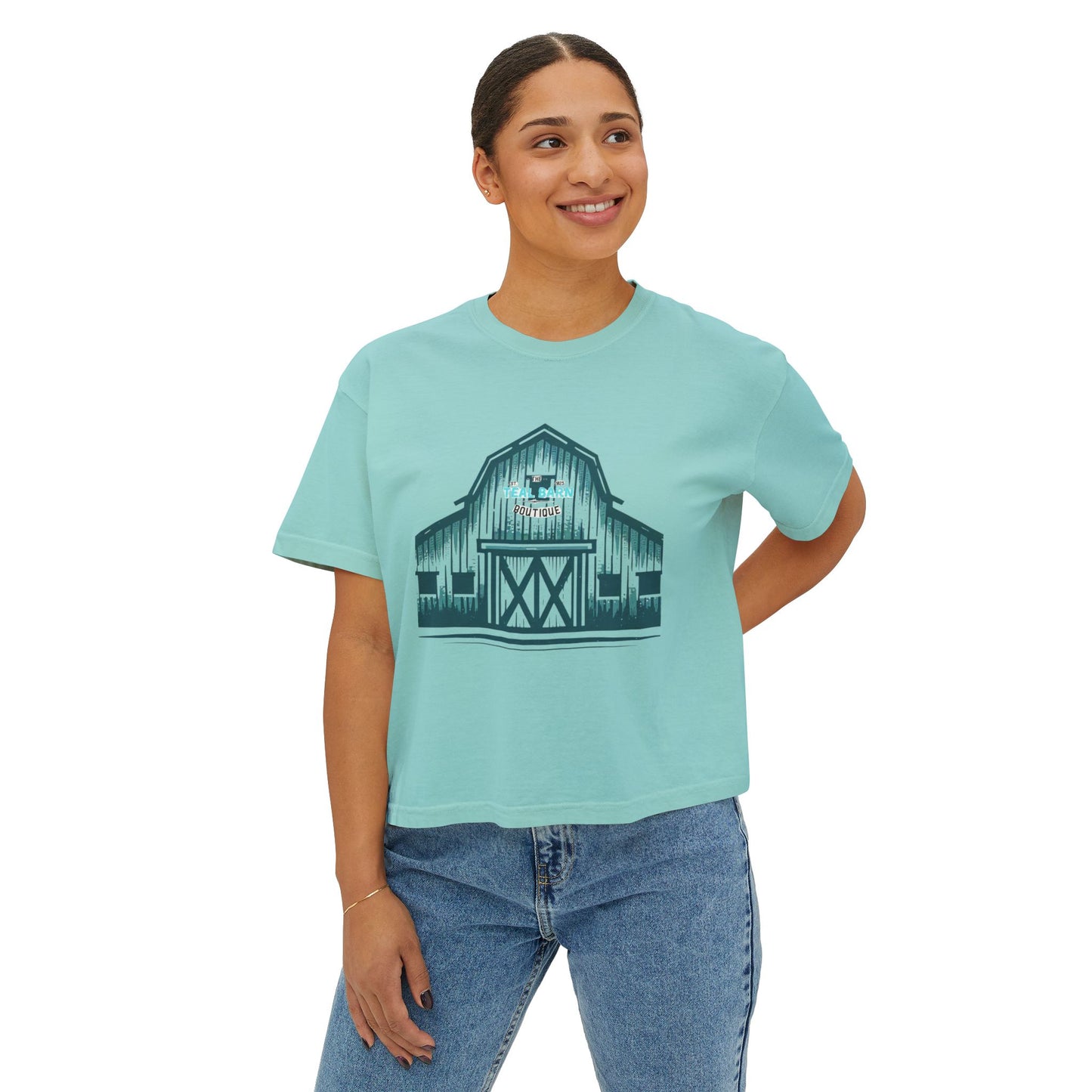 Teal Barn Tshirt