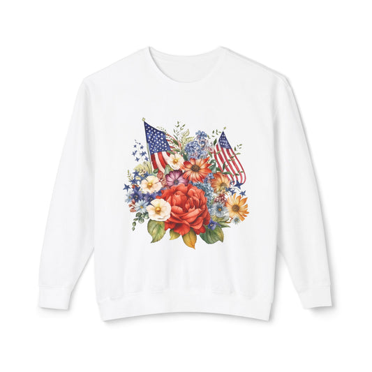 flowers and flags sweatshirt
