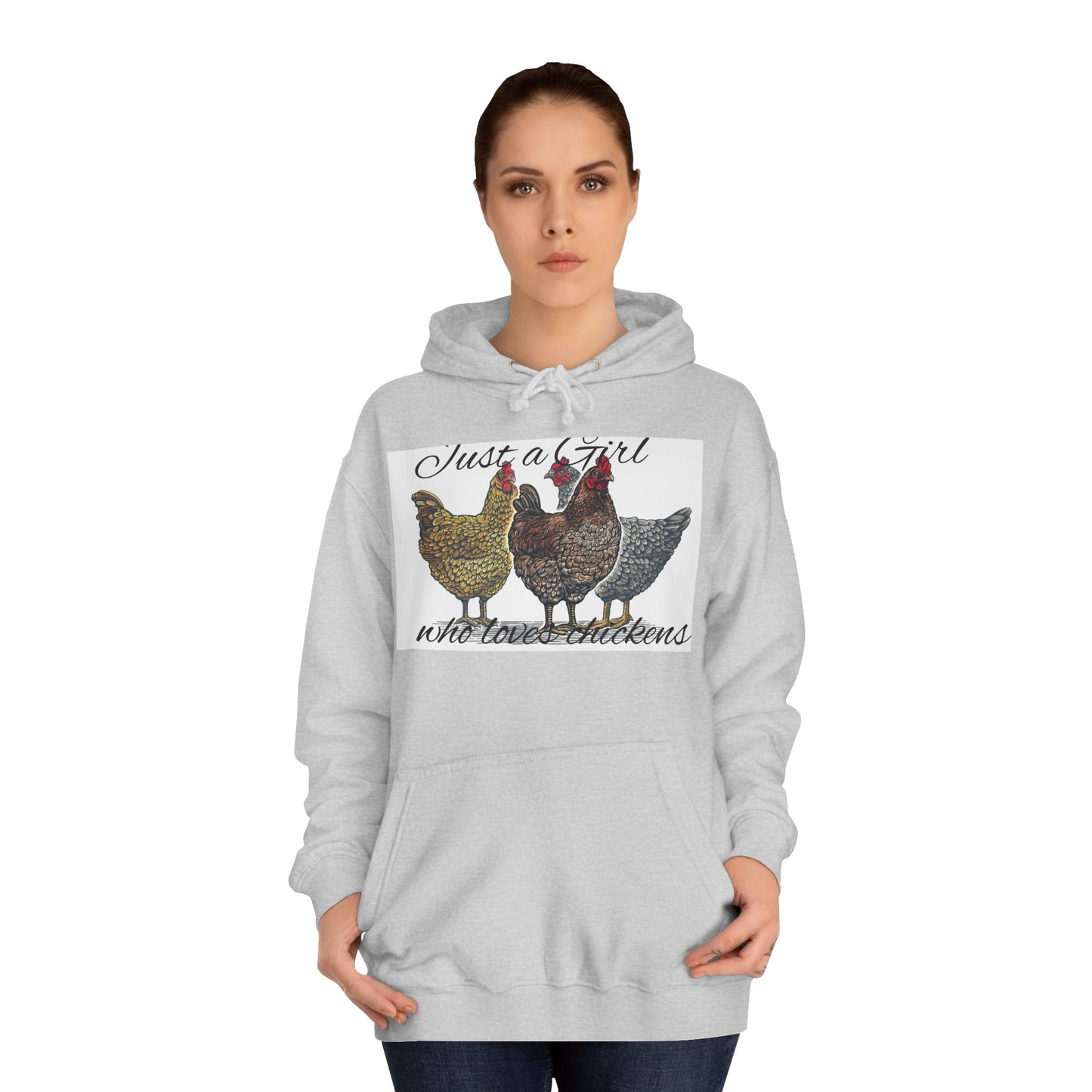 Girl who loves chickens Hoodie