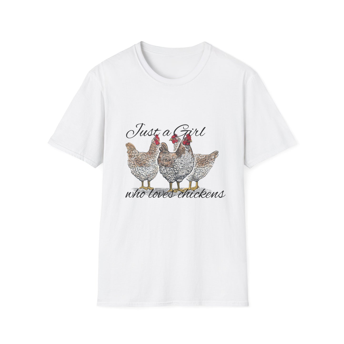 Girl who loves chickens T-shirt