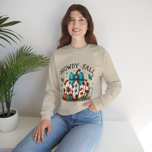 Howdy fall / cow pumpkin sweater