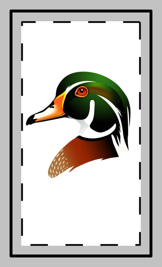 Custom Shape wood duck magnet