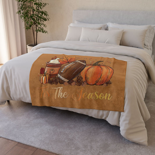 Tis the season/ fall Soft Polyester Blanket