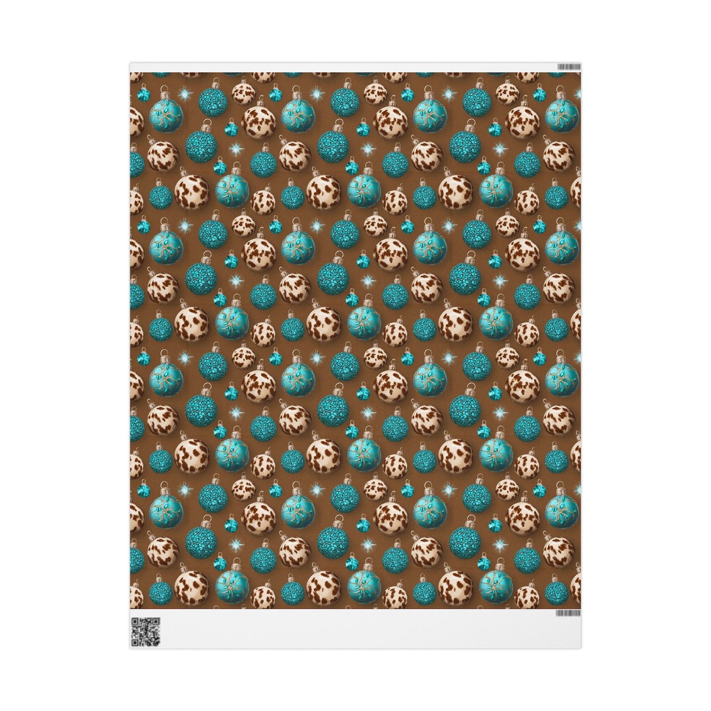 Cowhide & Teal Wrapping Papers