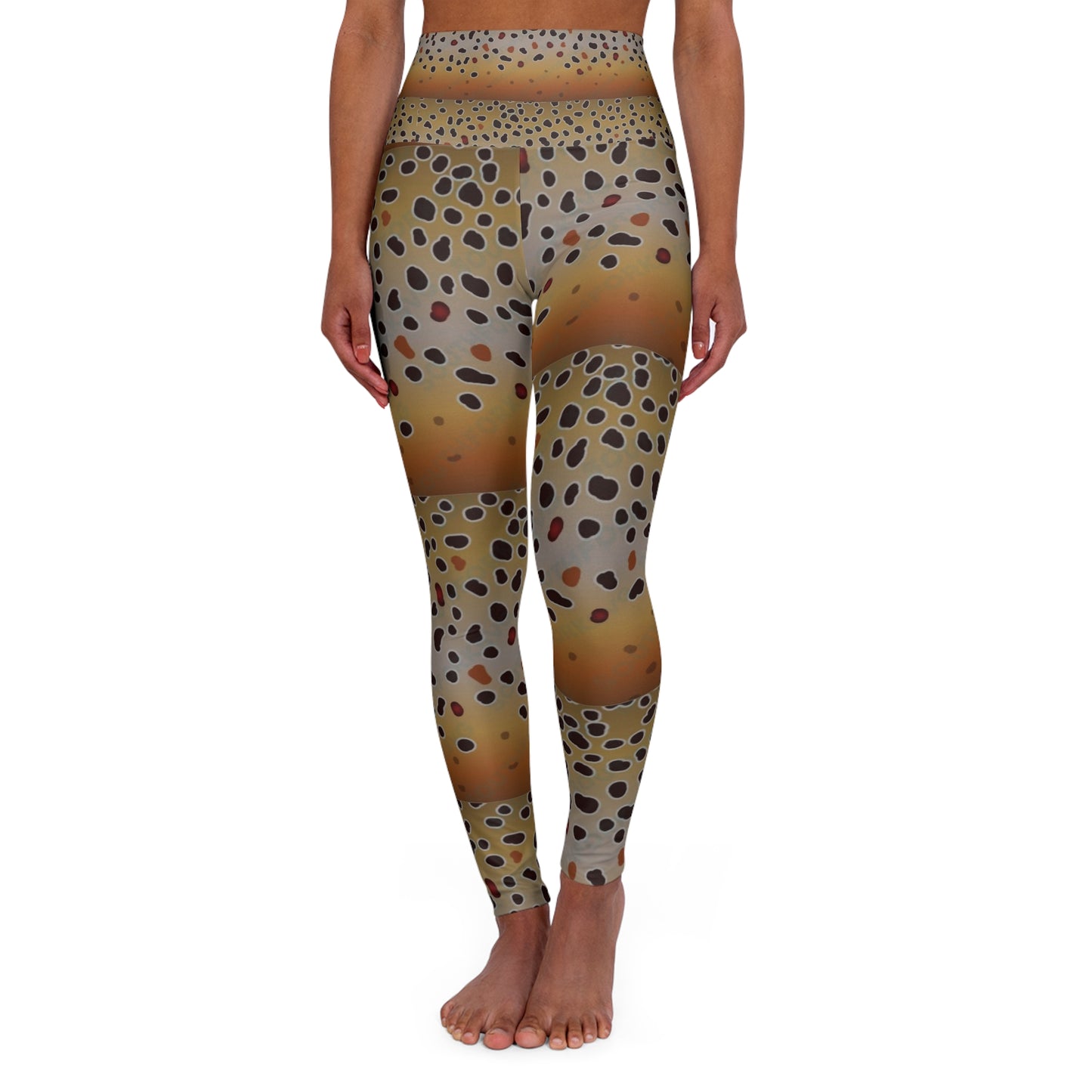 Brown trout/ yoga leggings