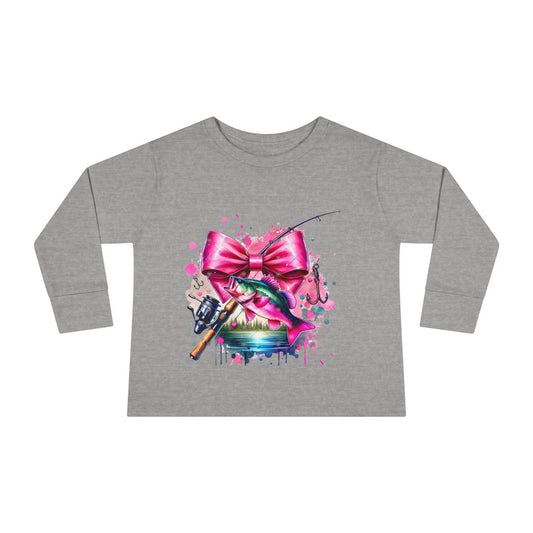 Little girl fishing long sleeve shirt