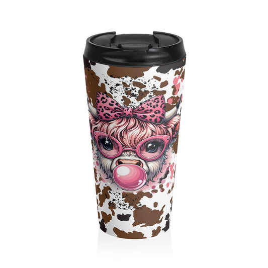 Girl Highland Cow / Travel Mug