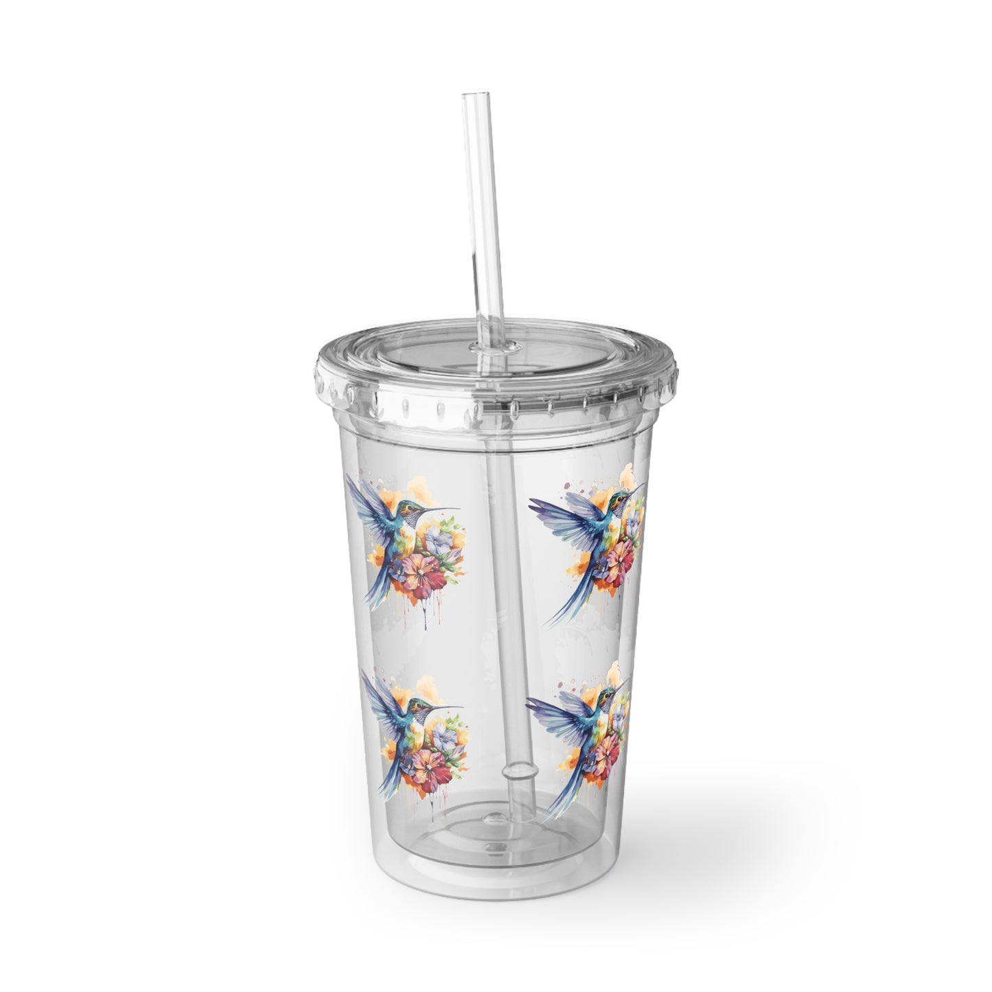 Humming bird transparent Cup