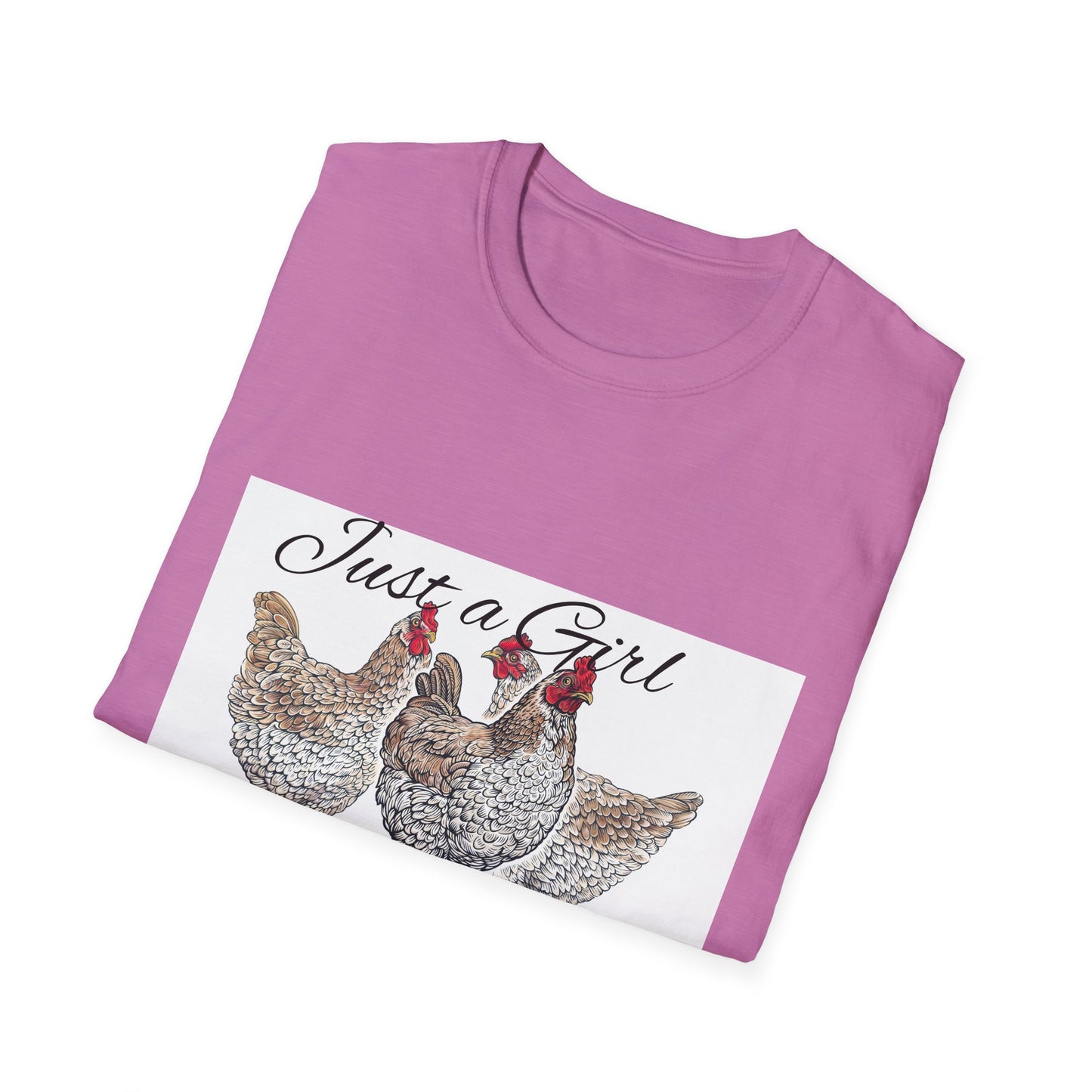 Girl who loves chickens T-shirt