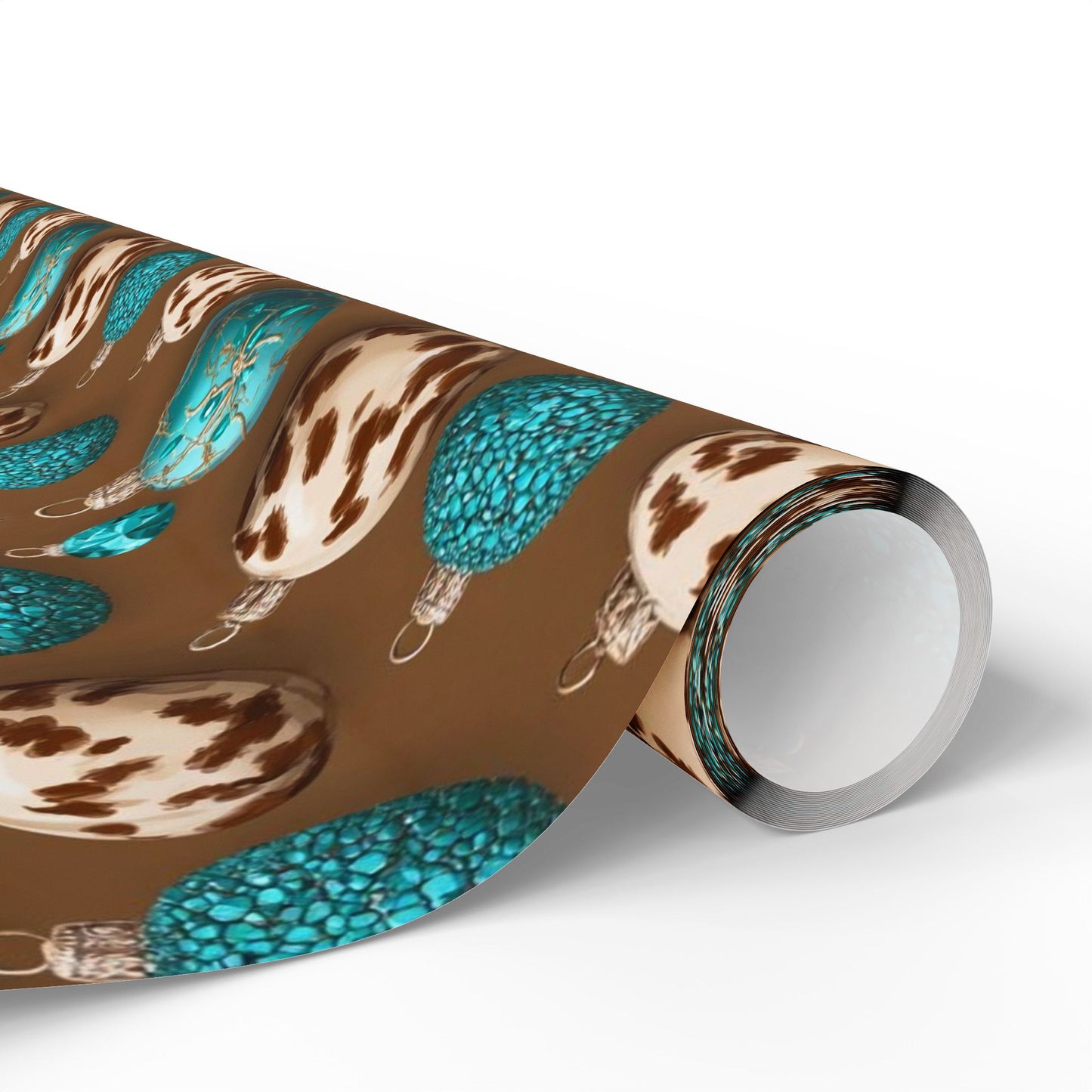 Cowhide & Teal Wrapping Papers