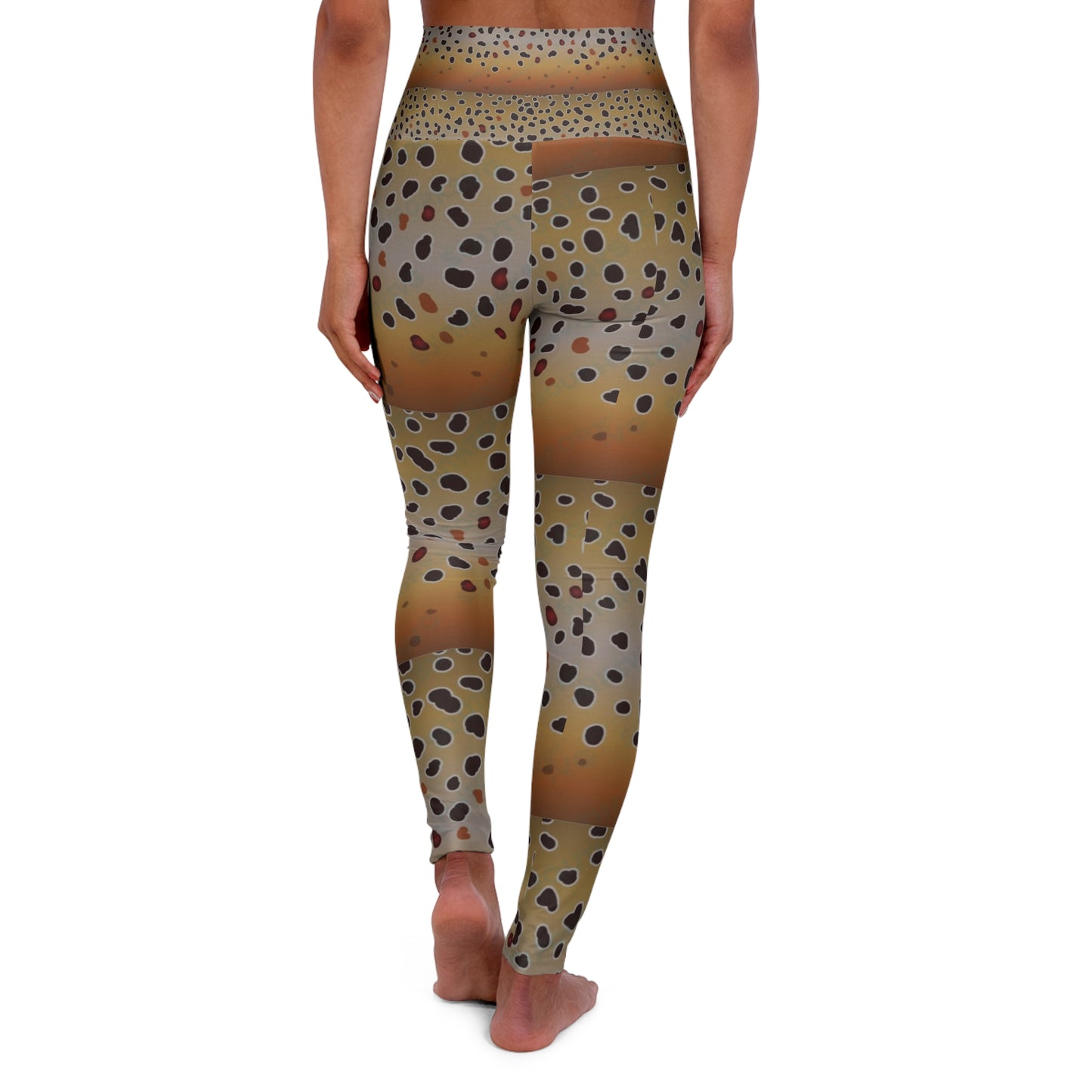 Brown trout/ yoga leggings