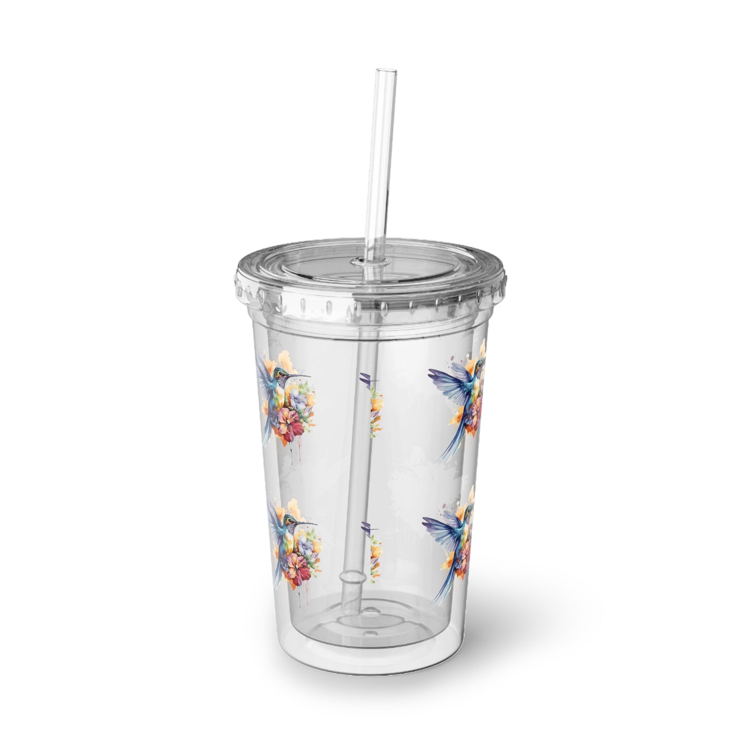 Humming bird transparent Cup