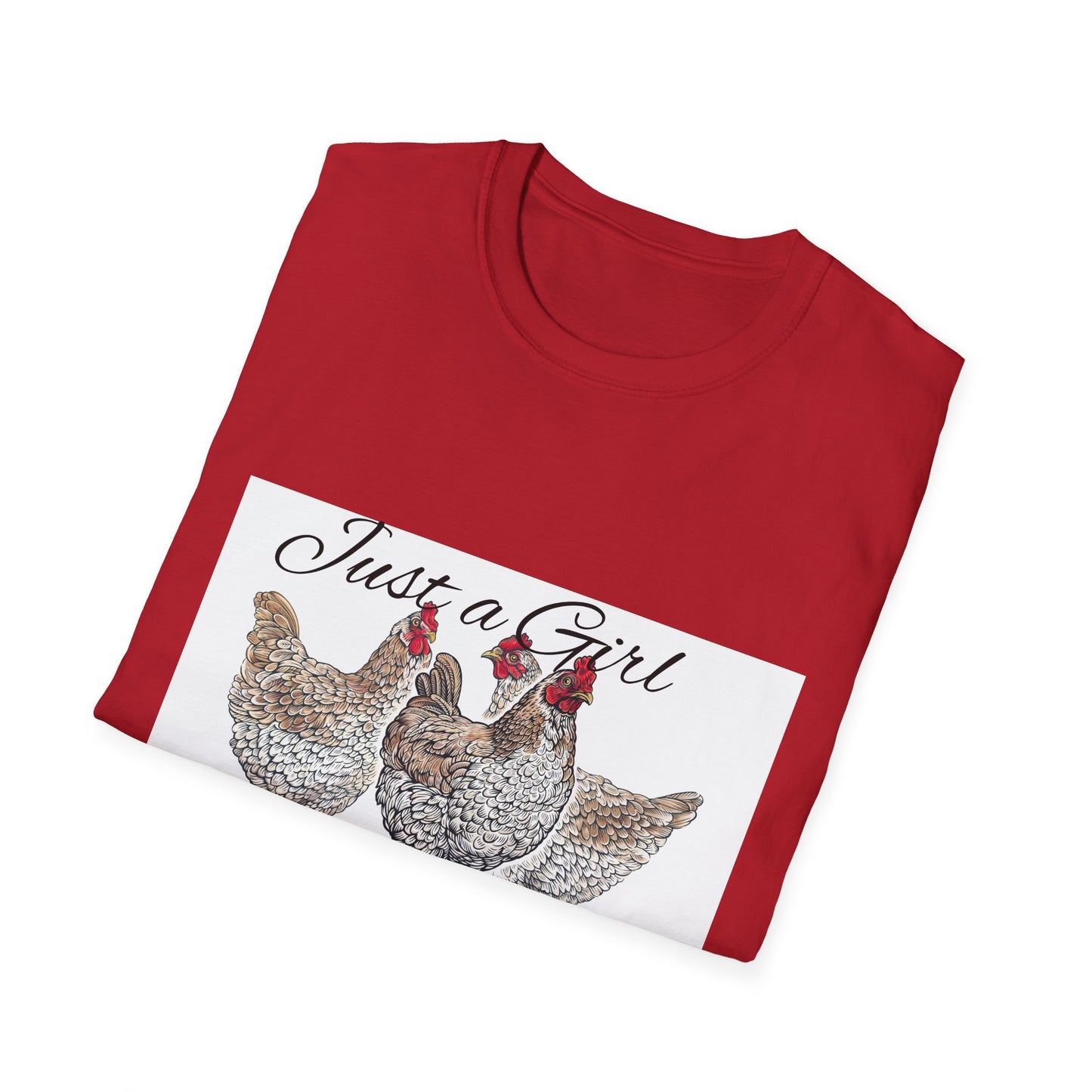 Girl who loves chickens T-shirt