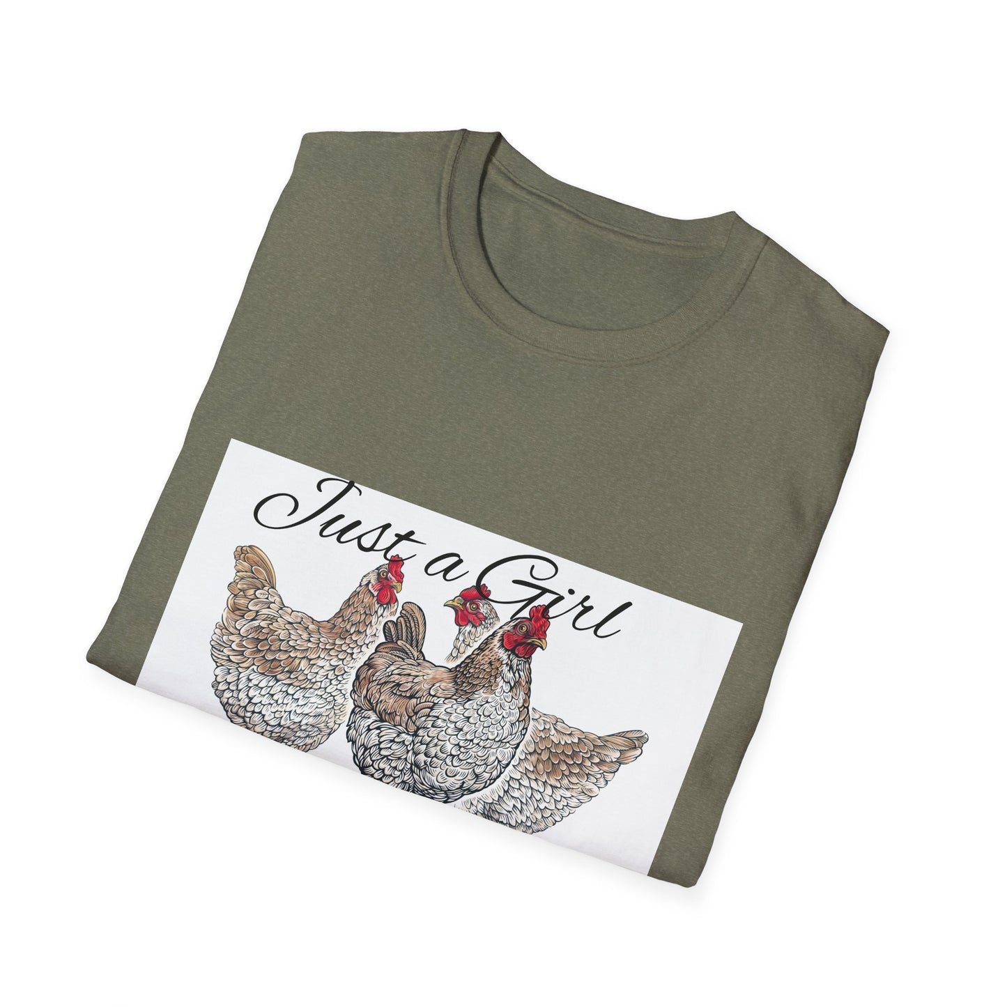 Girl who loves chickens T-shirt