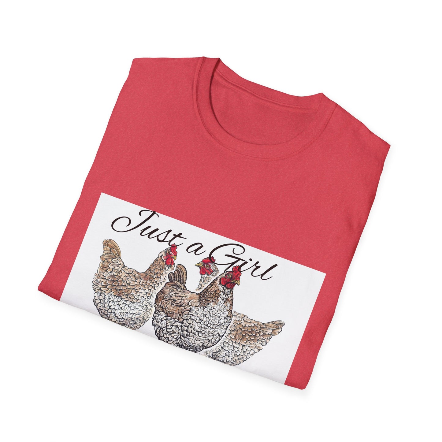 Girl who loves chickens T-shirt