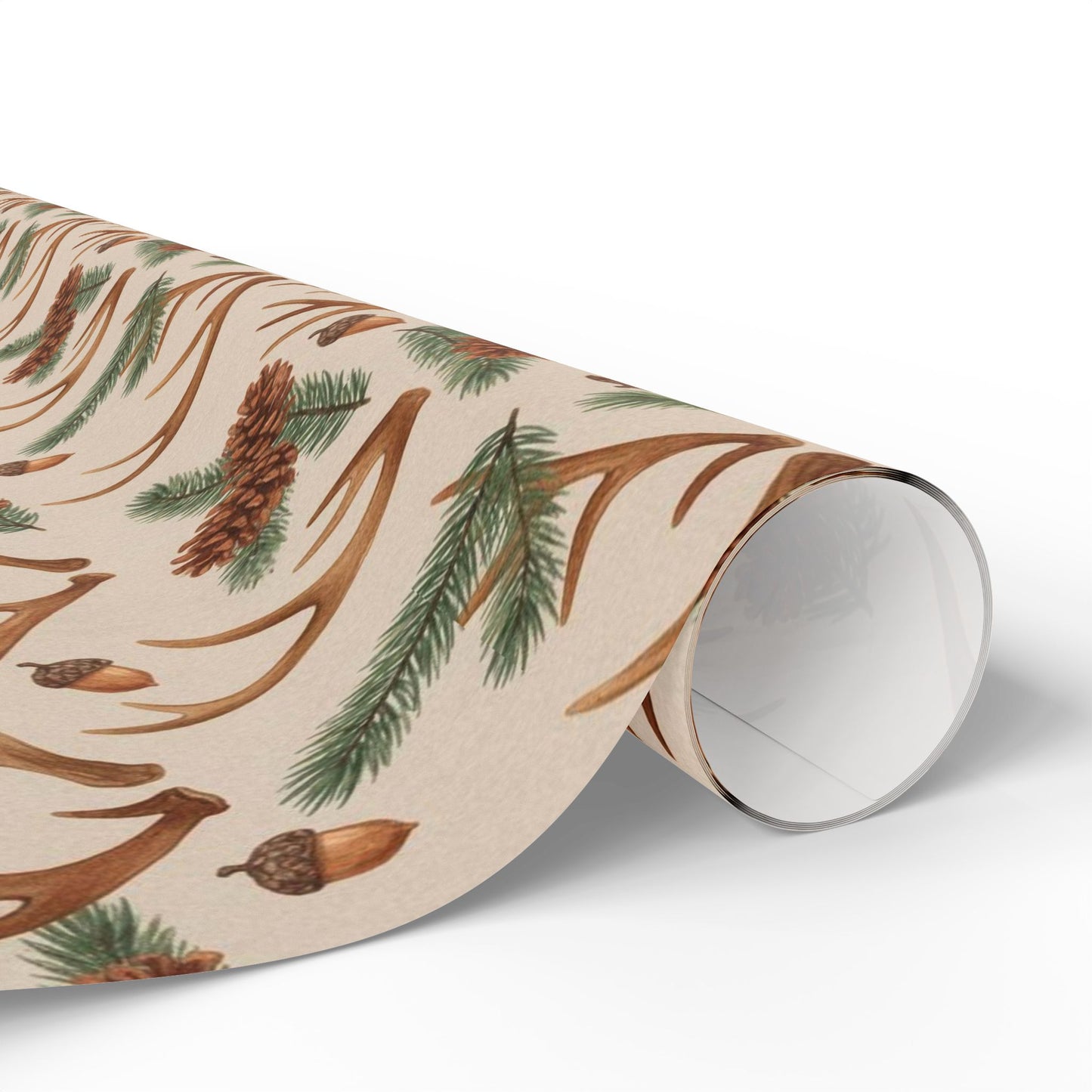 Antler and pine / wrapping paper