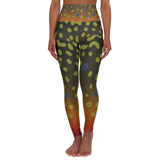 Brook trout yoga leggings