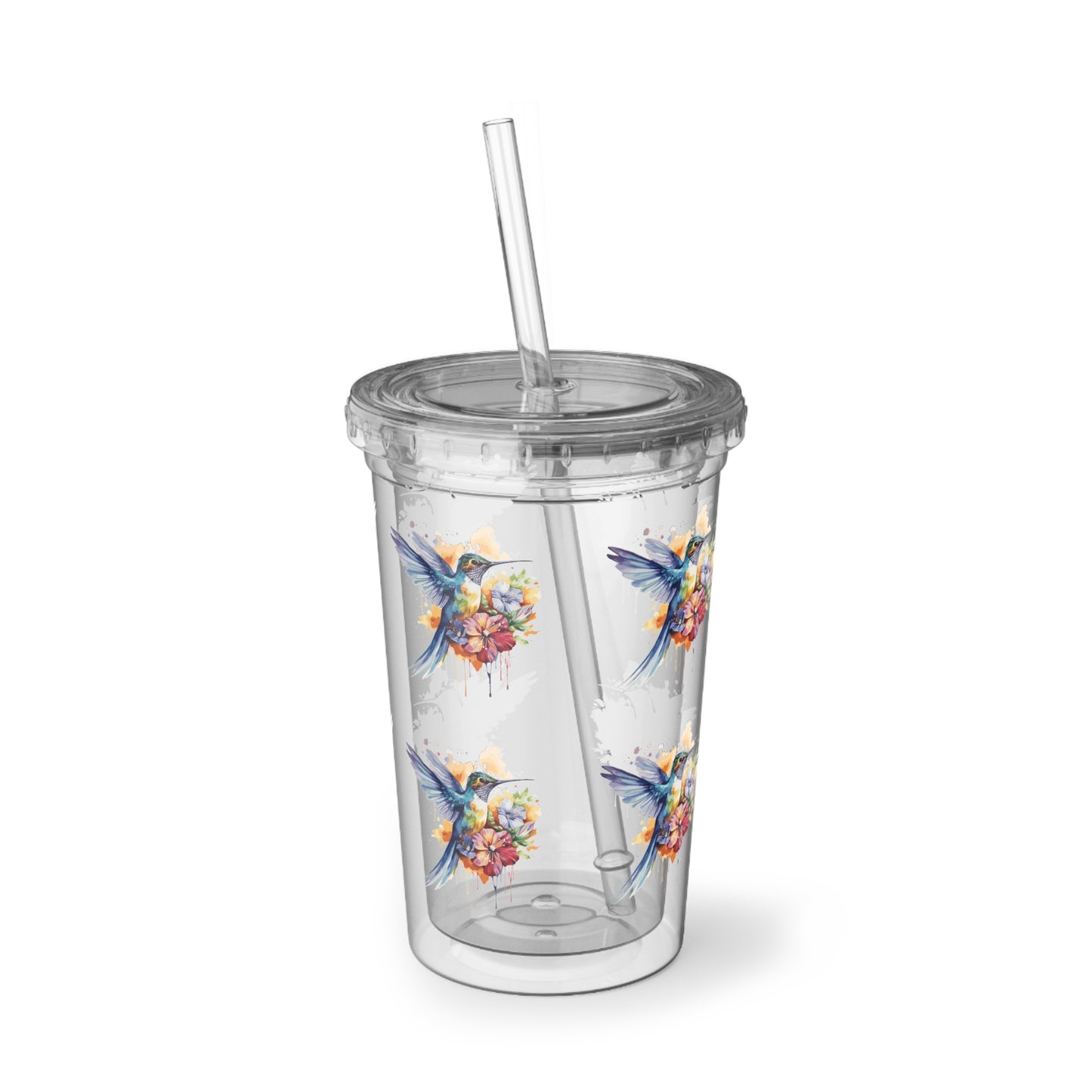 Humming bird transparent Cup